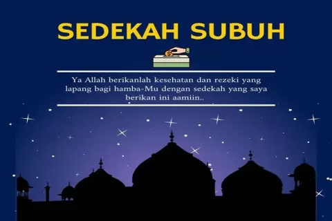 sedekah subuh dari rumah