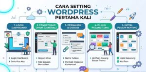 cara setting wordpress pertama kali