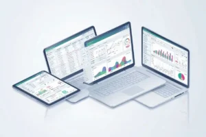 dashboard alat bantu administrasi penjualan dengan laporan transaksi dan grafik penjualan bisnis